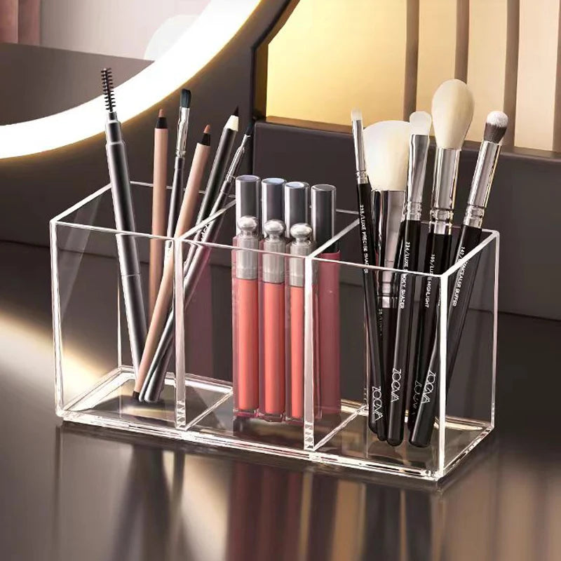 Transparent Makeup Brush Organizer