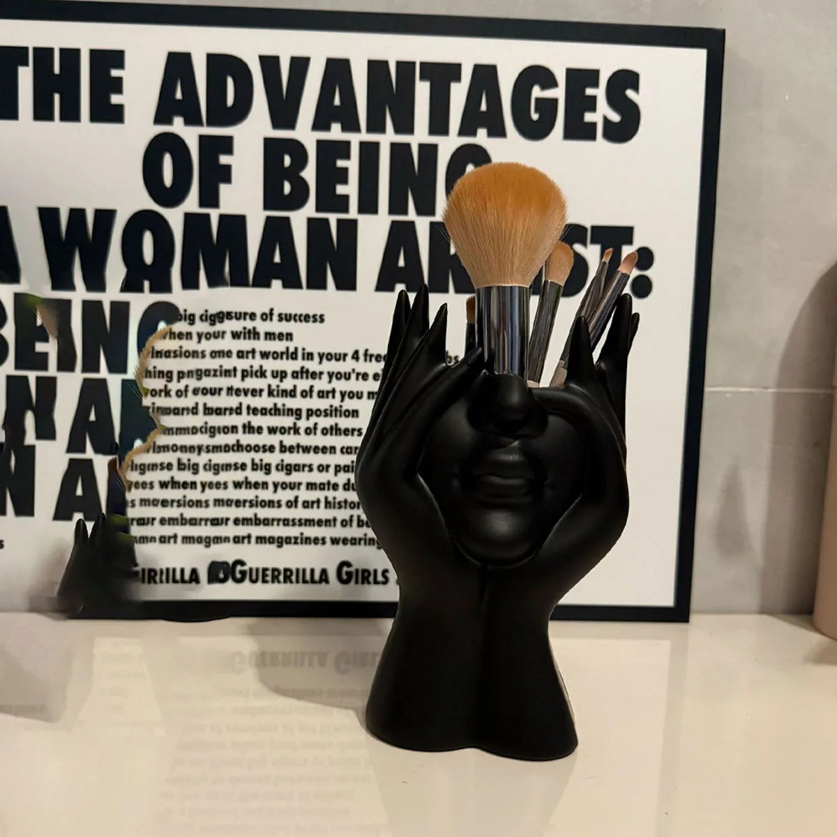 Aesthetic Makeup Brush Holder