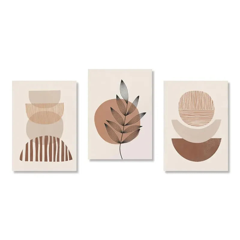3pcs Boho Minimalist Artwork