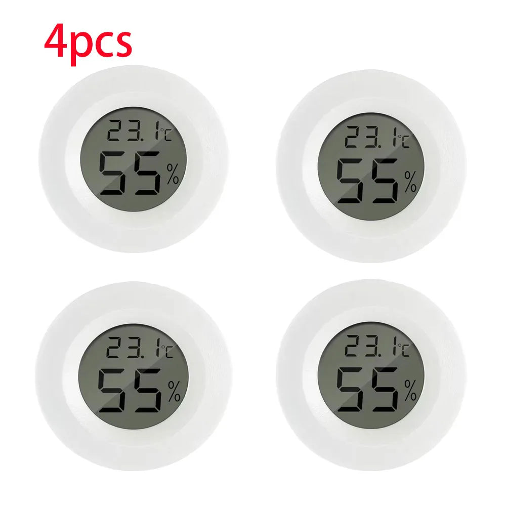 2/4 Pcs Mini Hygrometer Thermometer