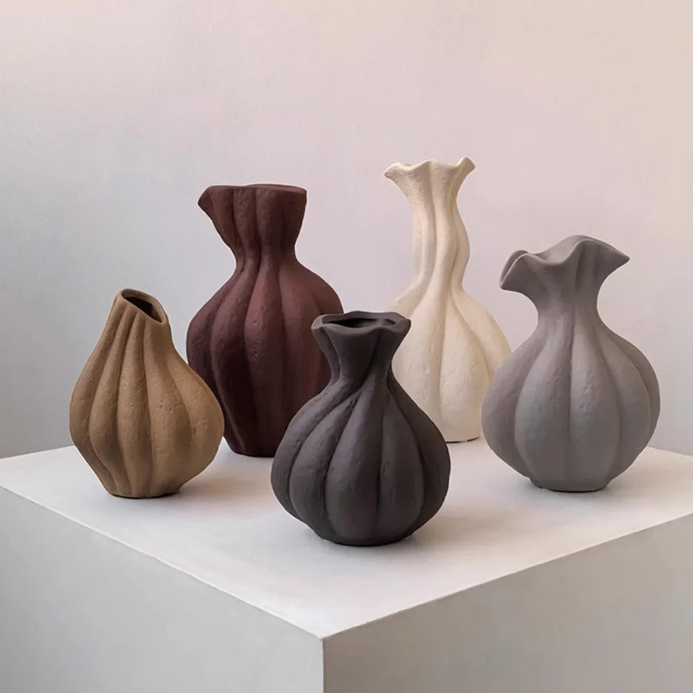 Wabi-Sabi Handmade Ceramic Vase