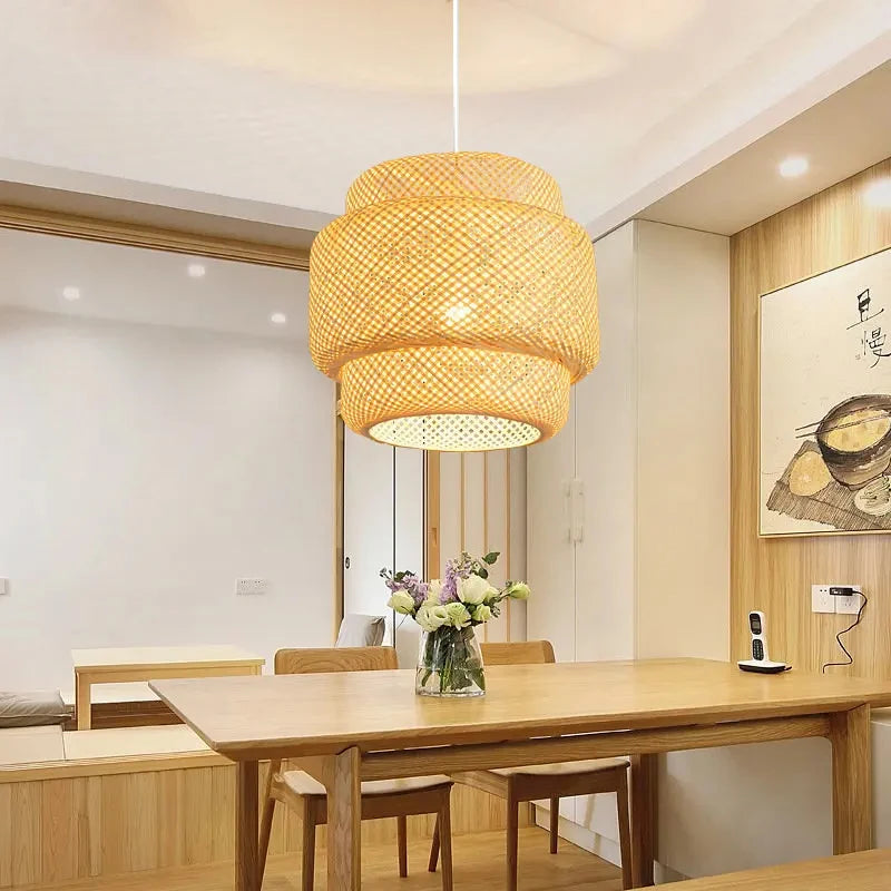 30cm Modern Bamboo Pendant Light