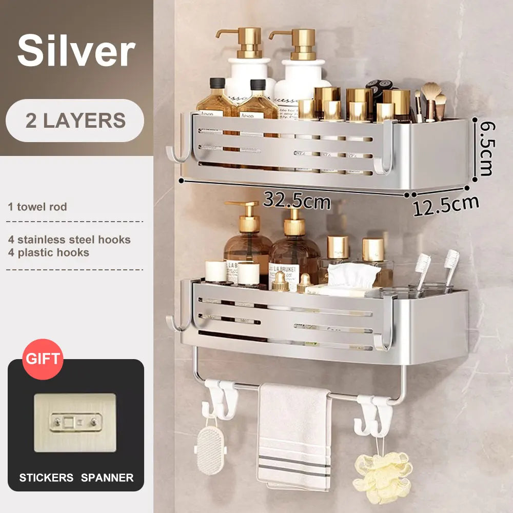 1-2PCS Bathroom Corner Shelf