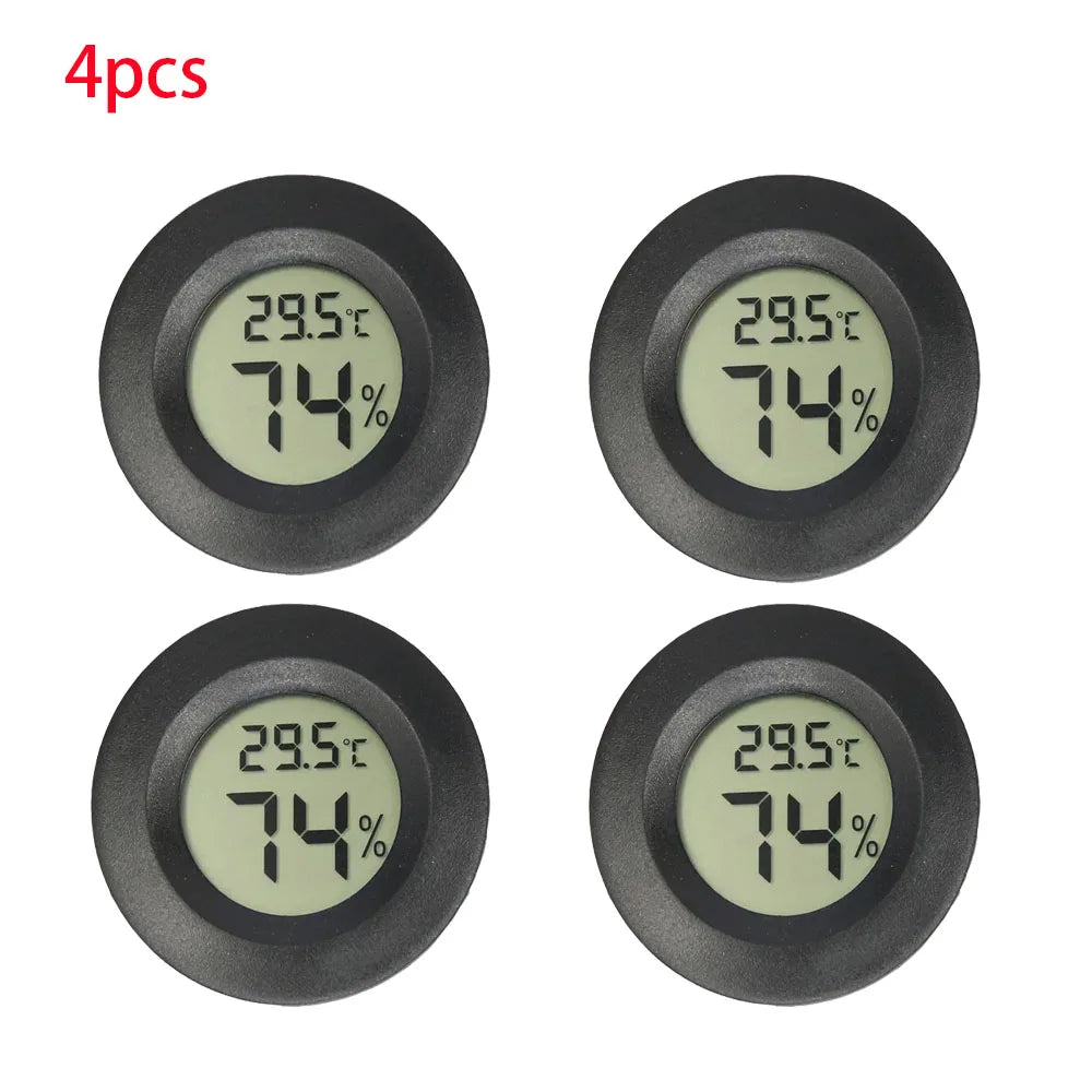 2/4 Pcs Mini Hygrometer Thermometer