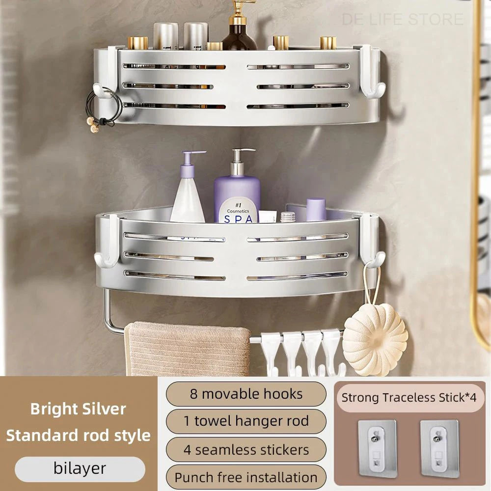 1-2PCS Bathroom Corner Shelf