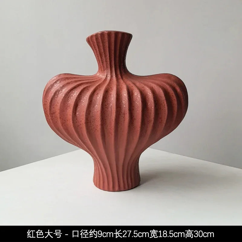 Wabi-Sabi Handmade Ceramic Vase