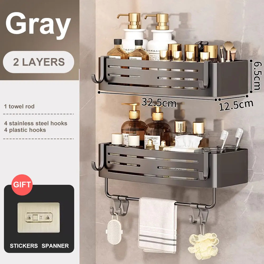 1-2PCS Bathroom Corner Shelf