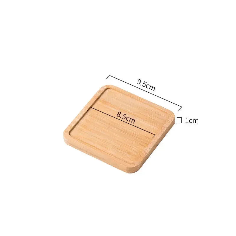 1-4PCS Natural Bamboo Tray