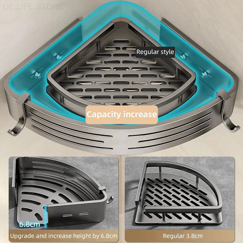 1-2PCS Bathroom Corner Shelf