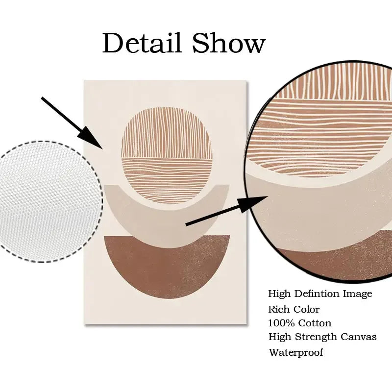 3pcs Boho Minimalist Artwork