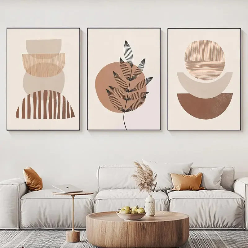 3pcs Boho Minimalist Artwork