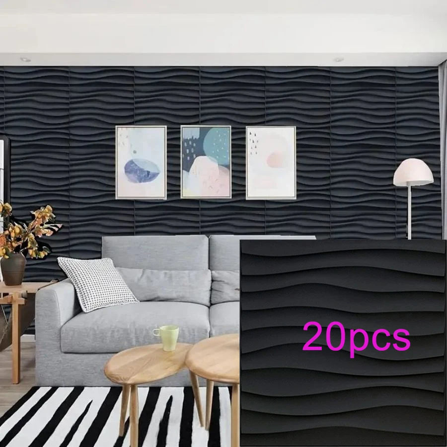 3D textured wall panel