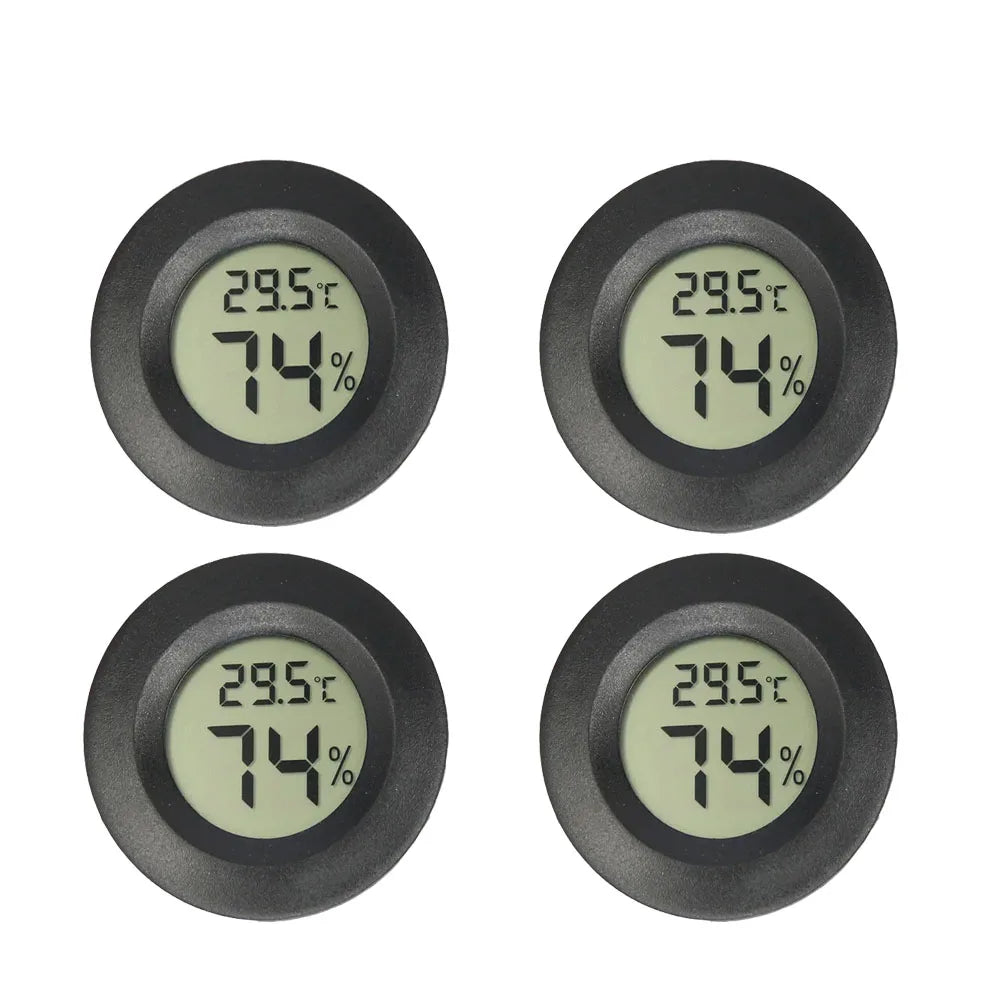 2/4 Pcs Mini Hygrometer Thermometer
