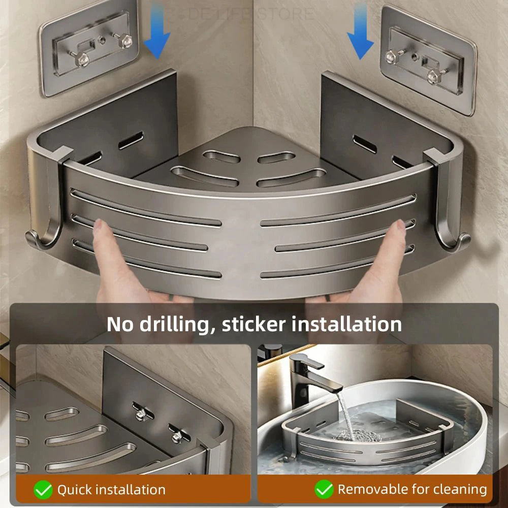 1-2PCS Bathroom Corner Shelf