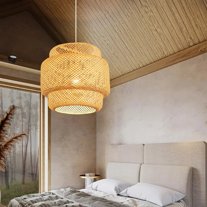 30cm Modern Bamboo Pendant Light