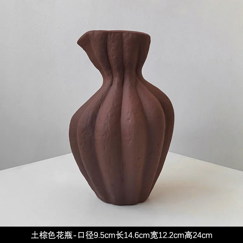 Wabi-Sabi Handmade Ceramic Vase