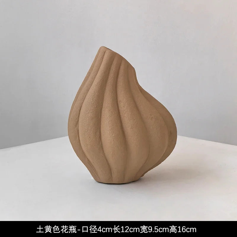 Wabi-Sabi Handmade Ceramic Vase