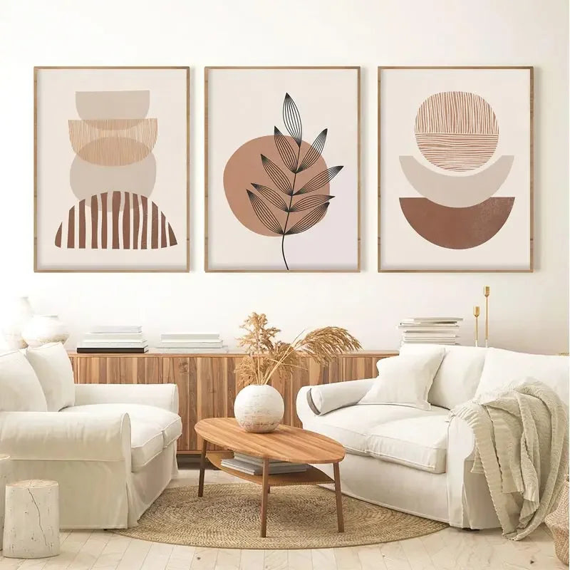 3pcs Boho Minimalist Artwork